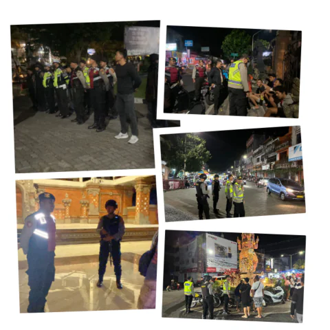 Antisipasi Kejahatan Malam Hari, Polres Tabanan Gencarkan Blue Light Patrol