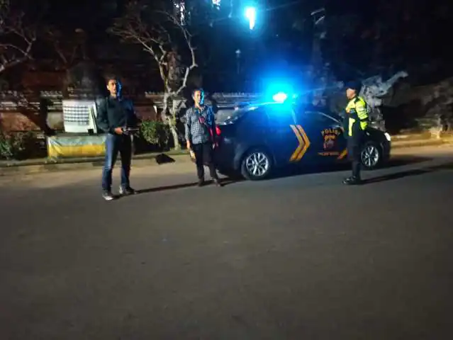 Cegah Gangguan Kamtibmas, Polsek Bangli Tingkatkan Kegiatan Blue Light Patrol