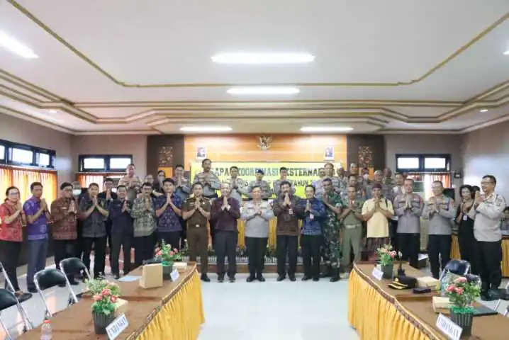 Jelang Pemilu 2024, Polres Gianyar Gelar Rapat Kordinasi Eksternal