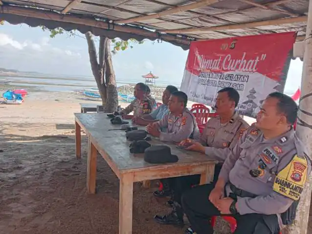 Jumat Curhat Polsek Kutsel, Ini Kata Pekerja Wisata Pantai Samuh.