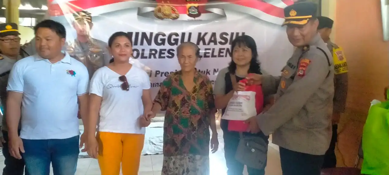 Minggu Kasih,Polres Buleleng Tali Kasih Di Yayasan GPT Maranatha Ministry Singaraja.