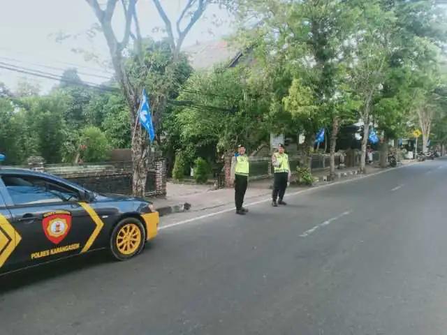 Polres Karangasem Patroli dan Pengawasan di Kantor Parpol