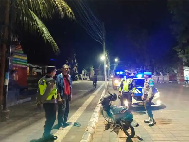 Polres Tabanan Gencarkan Blue Light Patrol, Kamtibmas Malam Hari Aman Dan Kondusif
