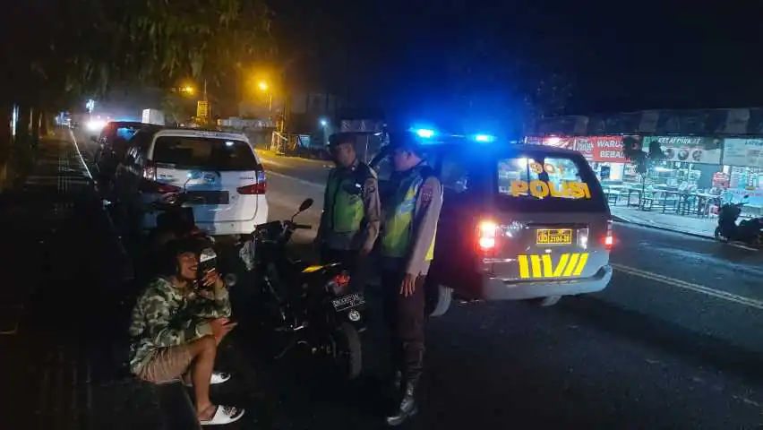 Polsek Denpasar Utara laksanakan kegiatan Blue Light Patrol Cegah Gangguan Kamtibmas