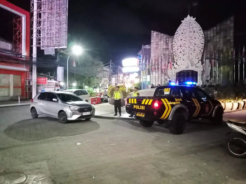 Tingkatkan Blue Light Patrol, Polsek Kuta Antisipasi Gangguan Kamtibmas Malam Hari Wilkum