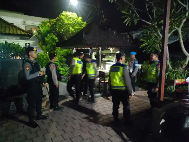Antisipasi Gangguan Kamtibmas Selama OMB, Polres Tabanan Gencarkan Blue Light Patrol