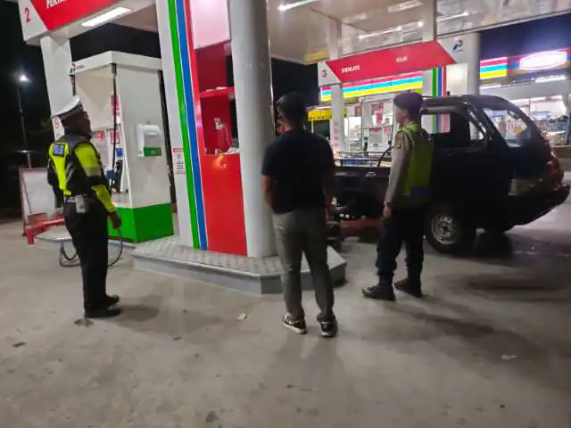 Menjaga Situasi Tetap Kondusif, Polsek Bangli Tingkatkan Kegiatan Blue Light Patrol