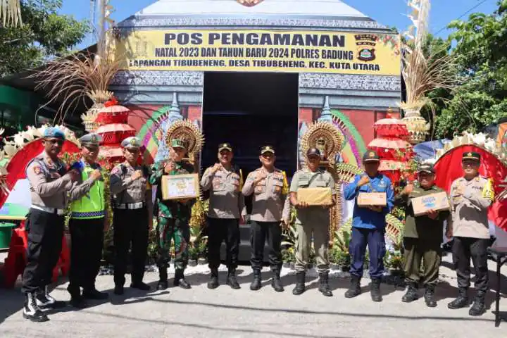Beri Rasa Aman, Kapolres Badung Turun Langsung Cek Pos Pengamanan Nataru