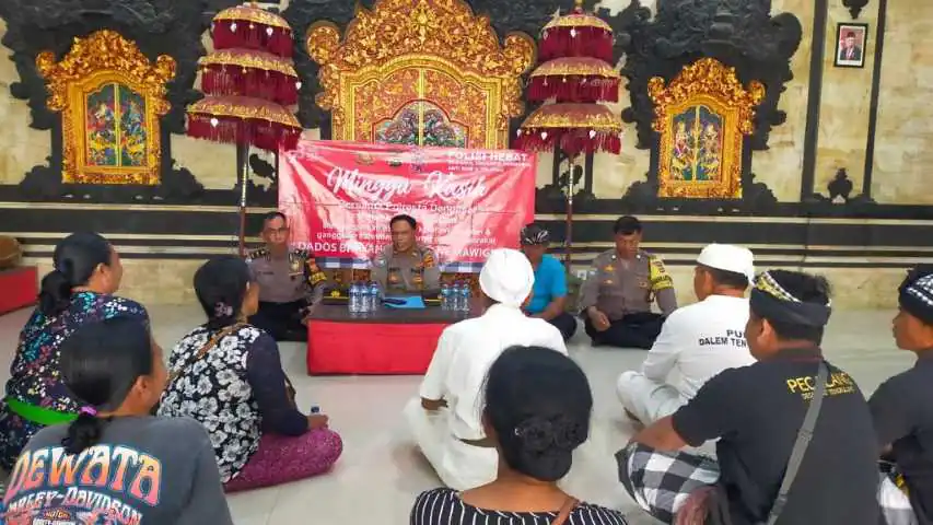 Program Minggu Kasih, Polsek Kutsel: Mari Jaga Keamanan Selama Pemilu.