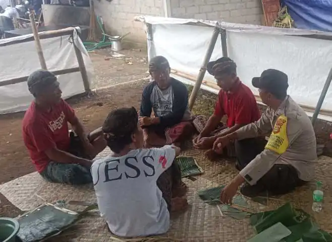 Sambangi Warga Binaan, Bhabinkamtibmas Berikan Himbauan Kamtibmas
