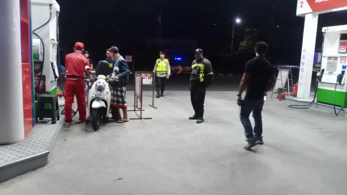Cegah Terjadinya Gangguan Kamtibmas, Polsek Bangli Tingkatkan Kegiatan Blue Light Patrol