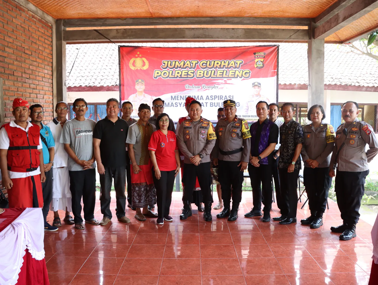 Polres Buleleng, Kembali Jum’at Curhat Dalam Rangka Menyerap Informasi Jaga Kamtibmas Ditahapan Pemilu 2024.
