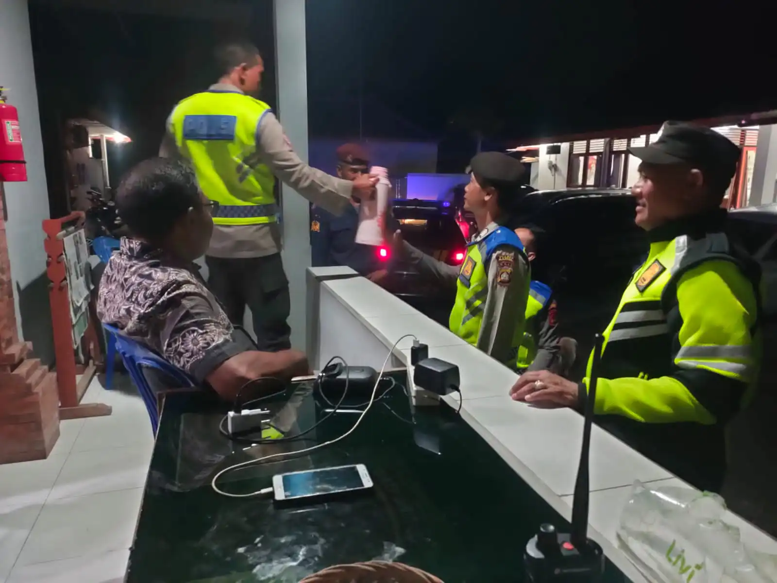 Tingkatkan Patroli Dialogis, Pawas Bersama Anggota Sambangi Kantor KPUD Bangli