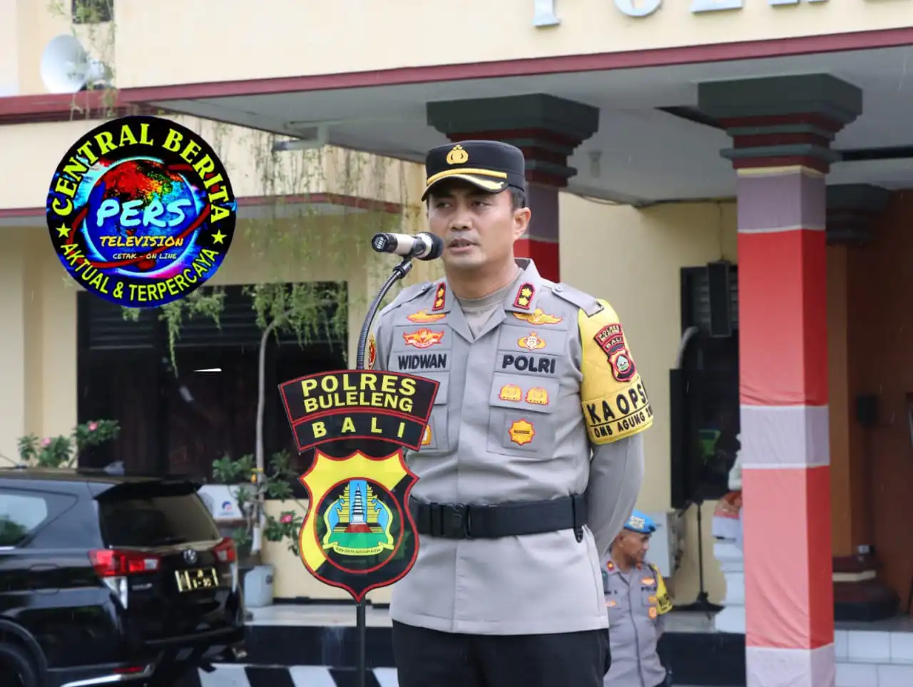 Apel Konsolidasi Pengamanan Tahap Pungut dan Hitung Suara Pemilu 2024, Dipimpin Kapolres Buleleng.