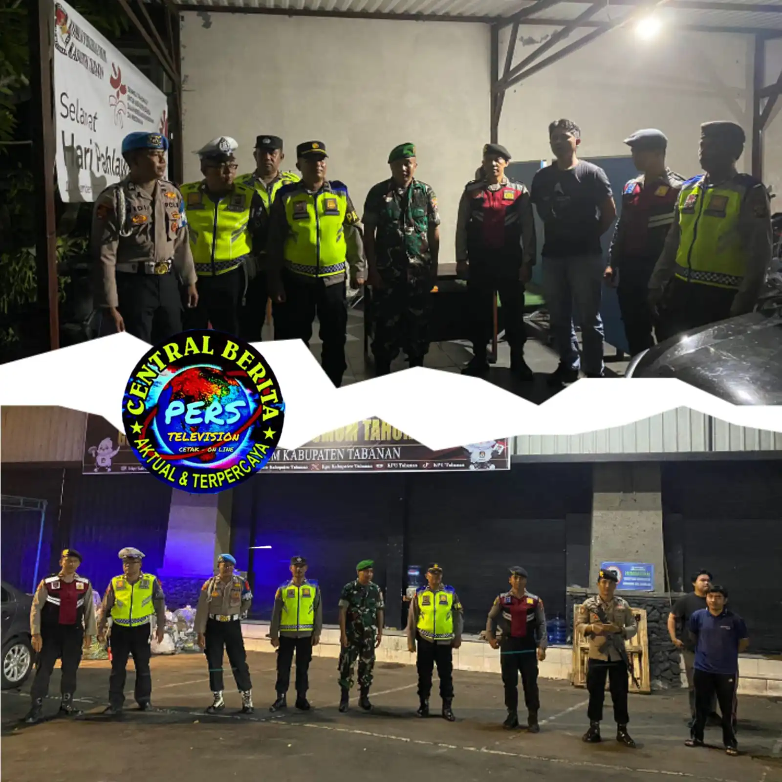 Cegah Gangguan Kamtibmas, Polres Tabanan Rutin Gelar Blue Light Patrol Gabungan Tiga Pilar