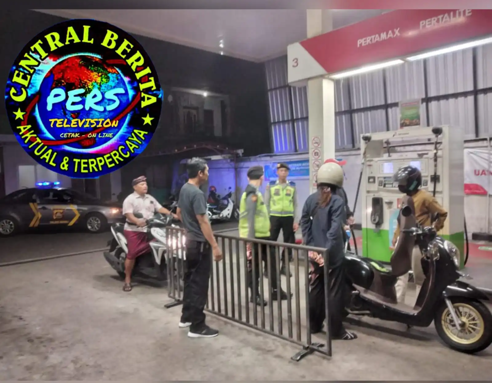 Cegah Terjadinya Gangguan Kamtibmas, Polsek Bangli Tingkatkan Kegiatan Blue Light Patrol