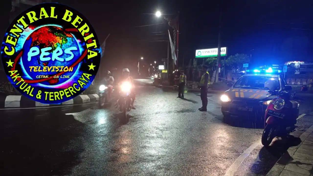 Ciptakan Situasi Tetap Kondusif menjelang Pemilu 2024 Personil Sat Samapta Polres Bangli Tingkatkan penggelaran Blue Light