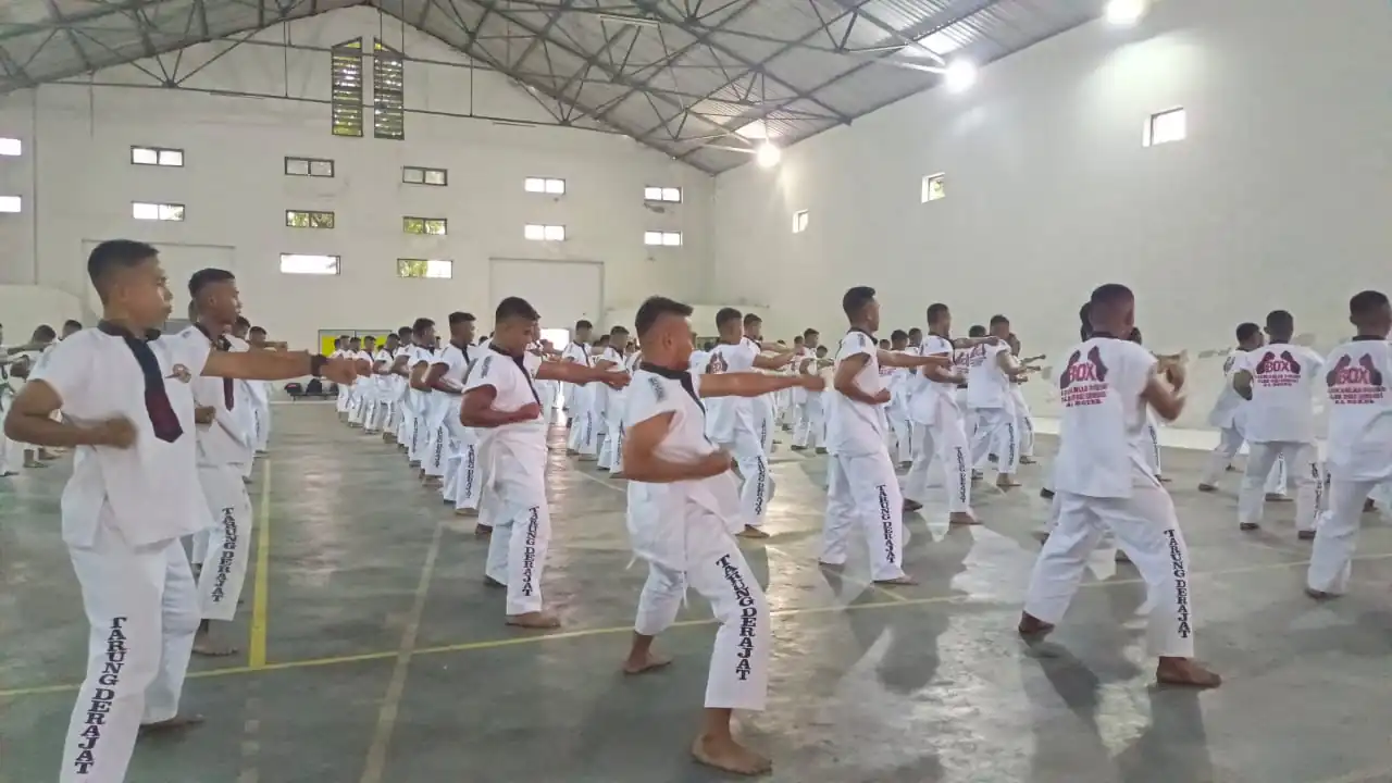 Dansatkor Koarmada II Pimpin Ujian Kenaikan Tingkat Tarung Derajat
