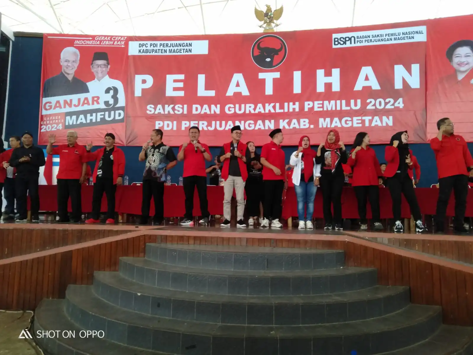 DPC PDI PERJUANGAN MAGETAN LAKSANAKAN PELATIHAN SAKSI PEMILU 2024