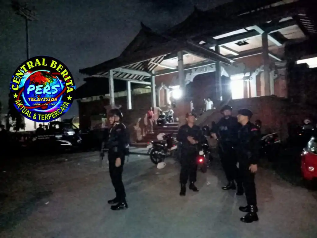 Jaga Harkamtibmas, Polda Bali Patroli Malam Sambangi Tempat Penyimpanan Surat Suara
