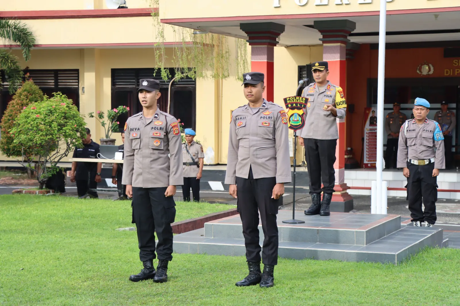 Gelar Apel Jam Pimpinan, Dipimpin Kapolres Buleleng.