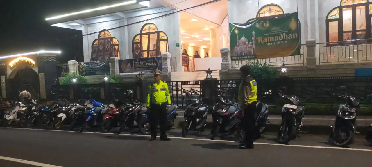 Jaga Situasi Tetap Kondusif, Polsek Bangli Tingkatkan Kegiatan Blue Light Patrol
