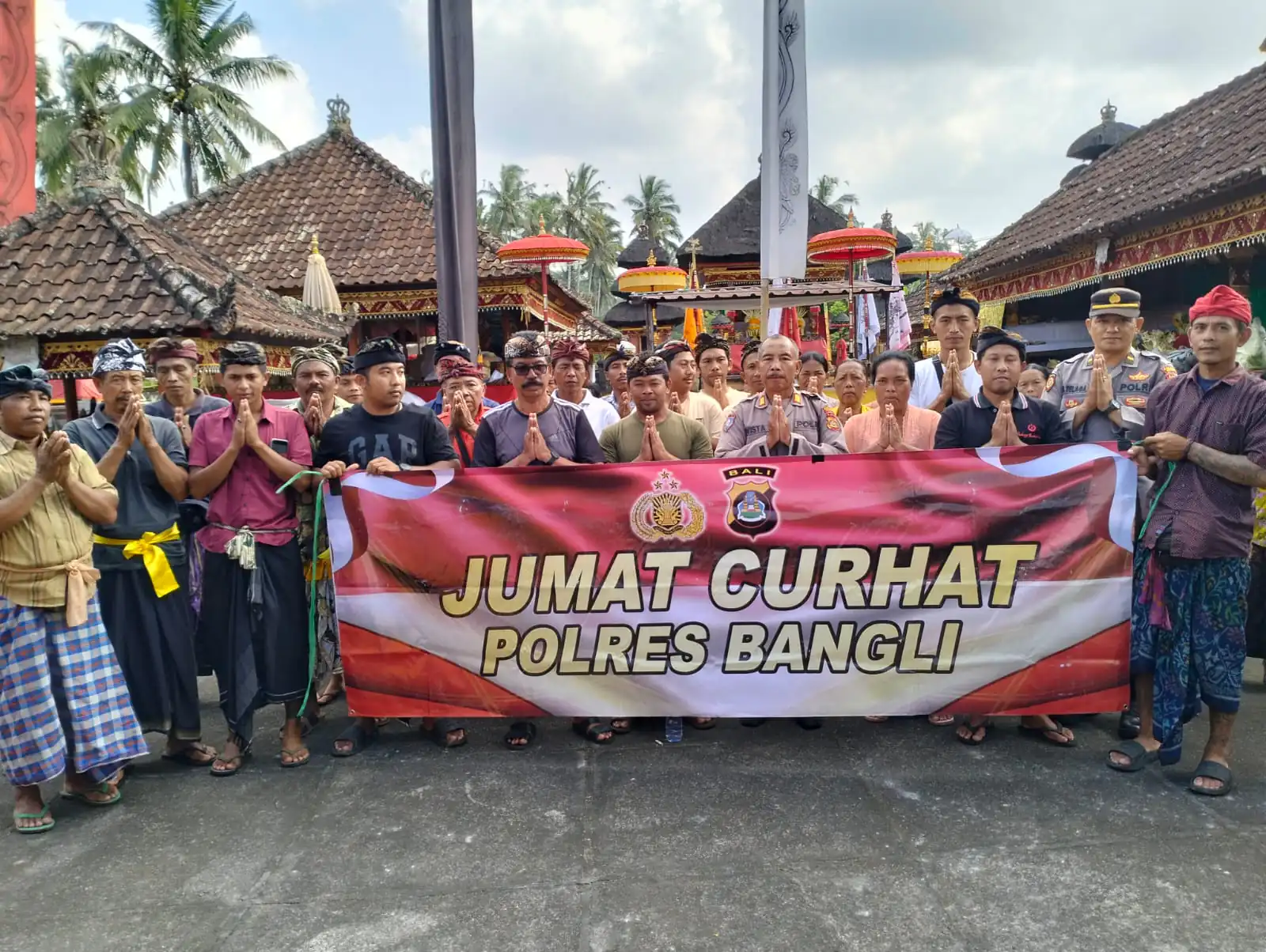 Jumat Curhat, Polres Bangli Dengarkan Keluh Kesah Krama Adat Penida Kaja