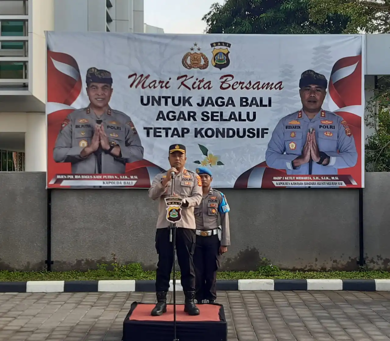 Apel Jam Pimpinan, Kapolres Bandara Ngurah Rai Ingatkan Personilnya Giat Pam WWF di Bali