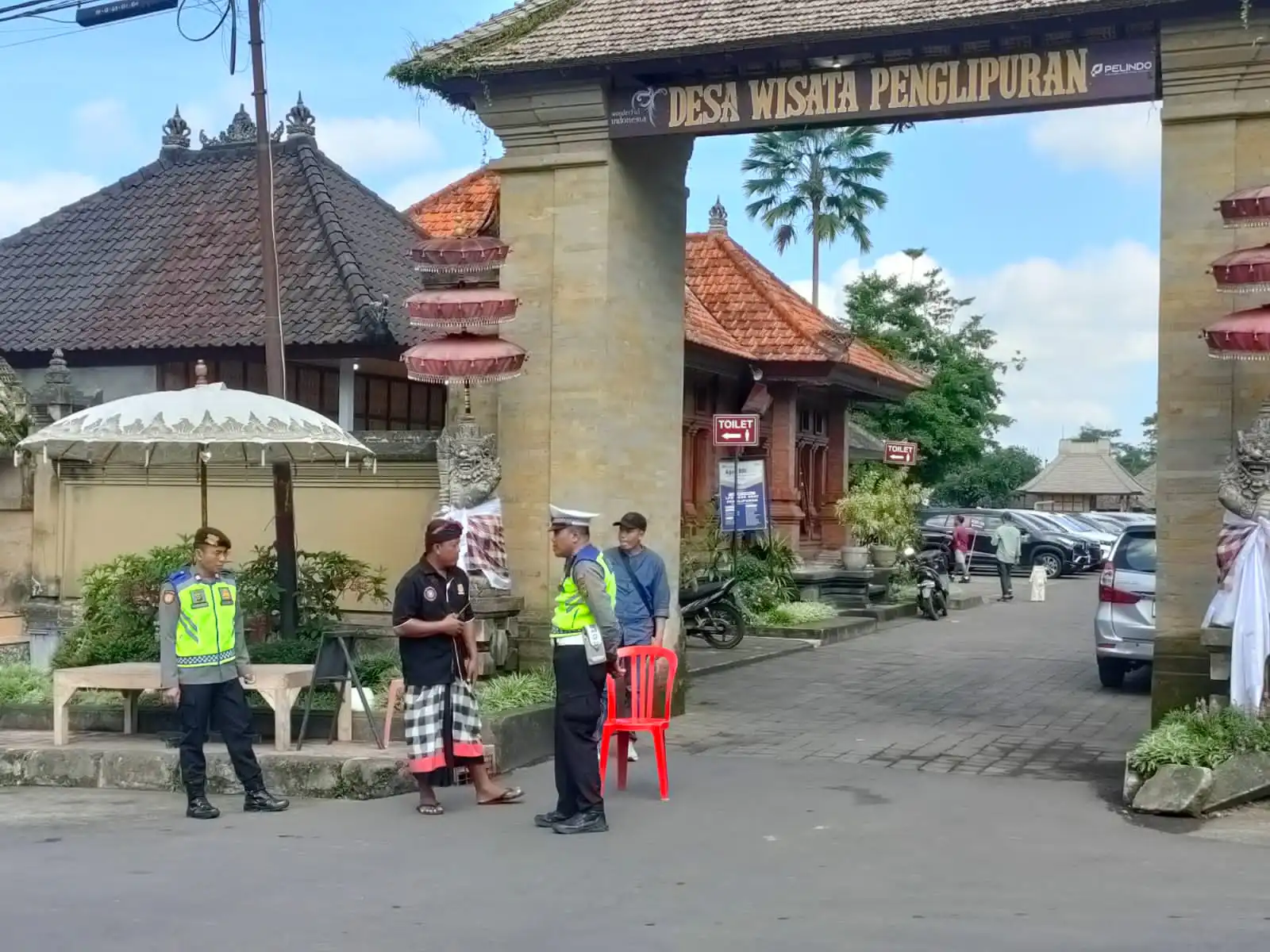 Beri Rasa aman Kepada Pengunjung, Satgas Preventif Sambangi Obyek Wisata Penglipuran