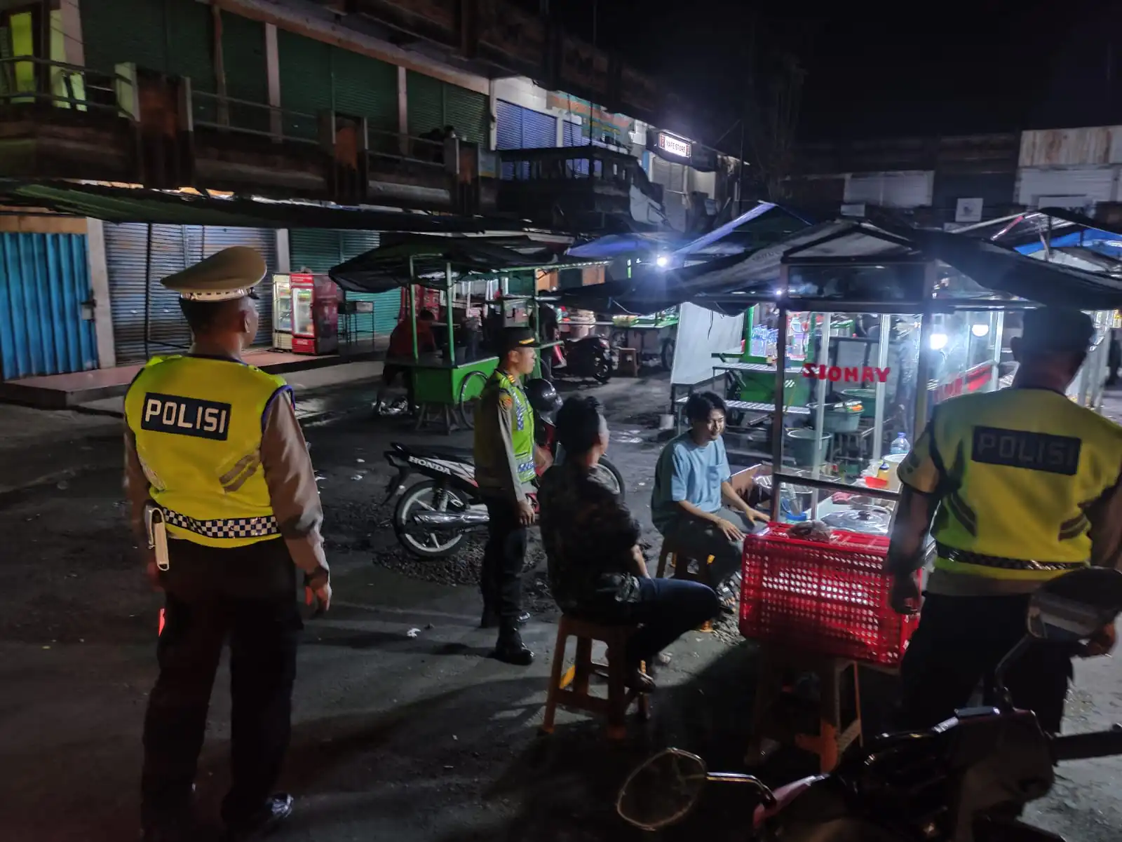 Blue Light Patrol, Polsek Selemadeg Antisipasi Tindak Kriminal Malam Hari