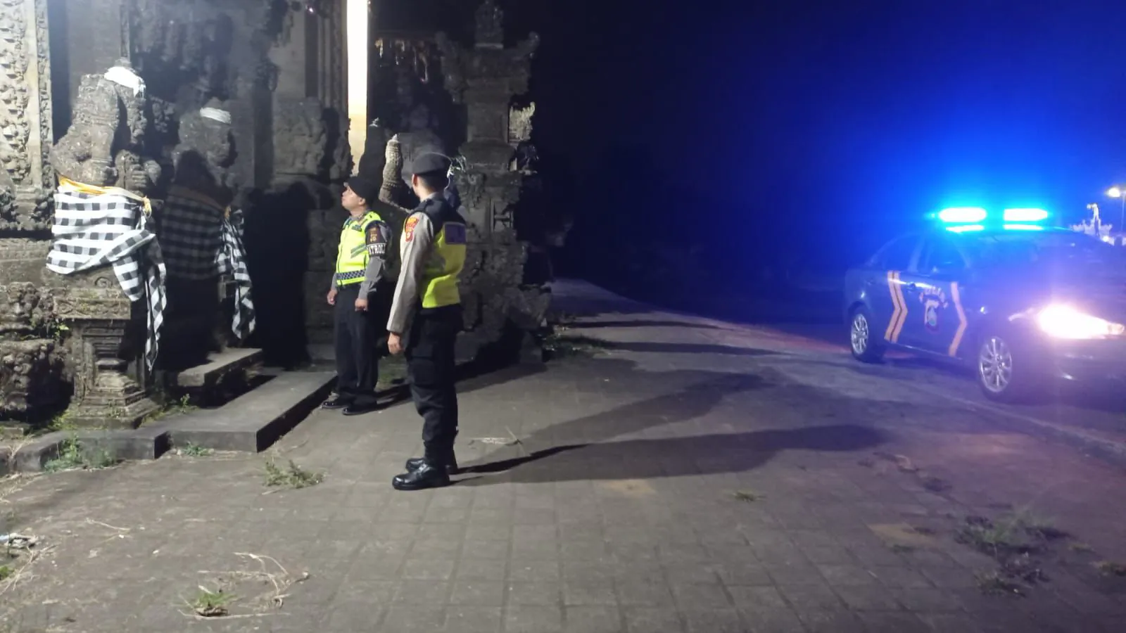 Cegah Gangguan Kejahatan di malam hari Personil Sat Samapta Polres Bangli Tingkatkan penggelaran Blue Light Pada jam Rawan