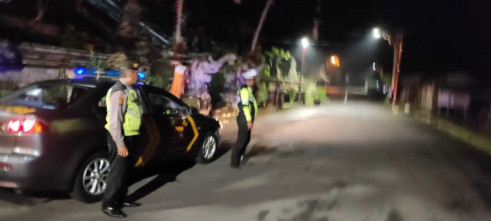 Polsek Bangli Tingkatkan Kegiatan Blue Light Patrol Seputaran Kota