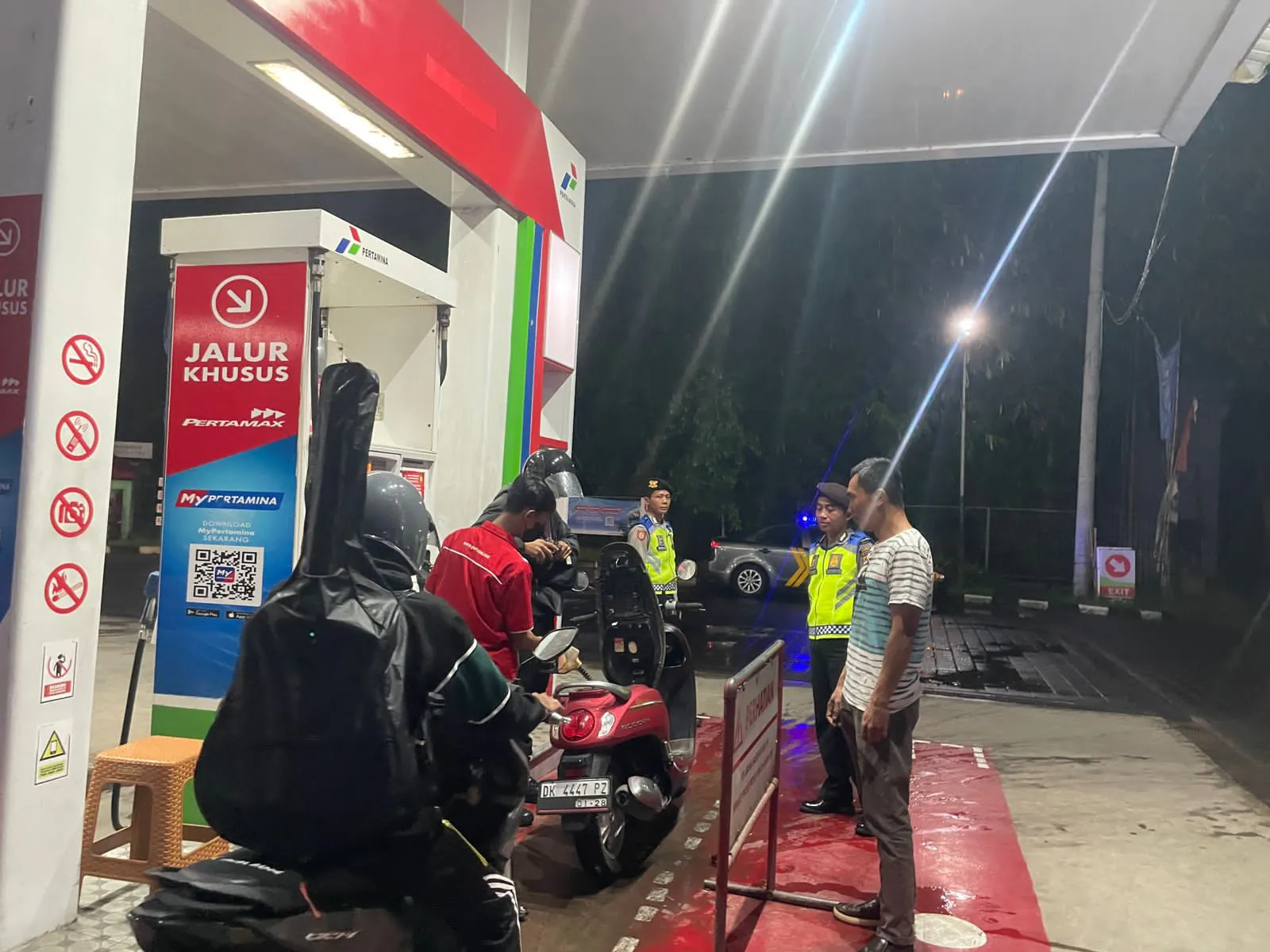 Polsek Bangli Tingkatkan Kegiatan Blue Light Patrol Seputaran Kota