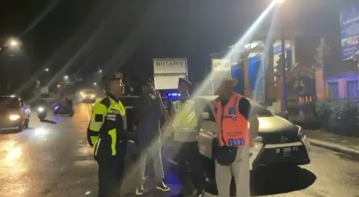 Polsek Bangli Tingkatkan Kegiatan Blue Light Patrol Seputaran Kota