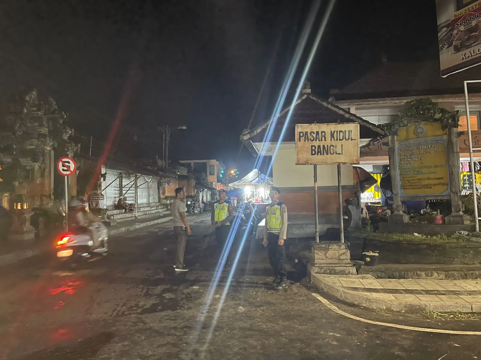 Polsek Bangli Tingkatkan Kegiatan Blue Light Patrol Seputaran Kota