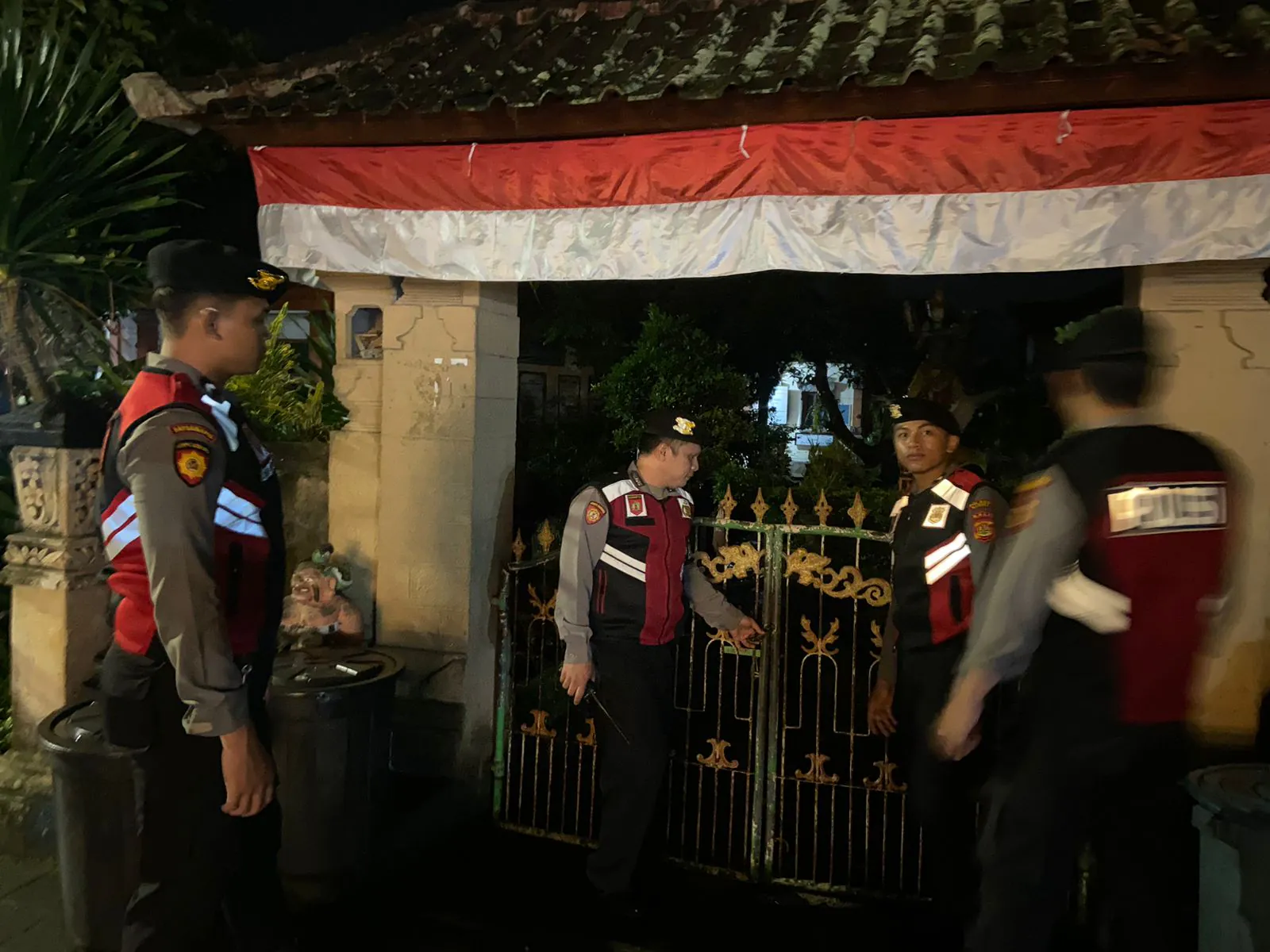 Jaga Situasi Tetap Kondusif Personil Sat Samapta Polres Bangli Tingkatkan penggelaran Blue Light DI malam hari