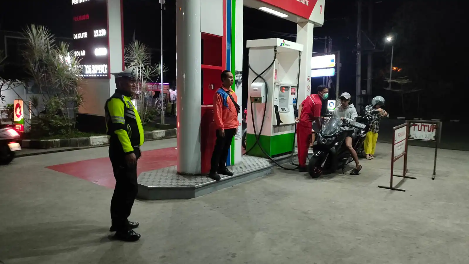 Jaga Situasi Tetap Kondusif, Polsek Bangli Intensifkan Kegiatan Blue Light Patrol