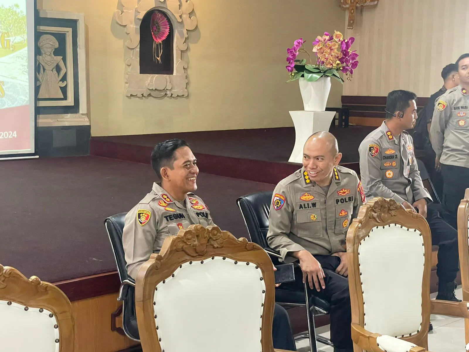 Kapolres Badung AKBP Teguh Priyo Wasono, Dampingi Tim Audit Kinerja Itwasum Polri.