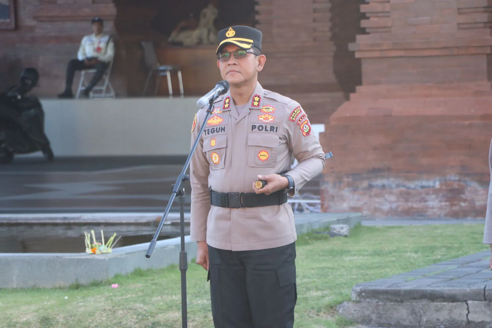 Kapolres Badung AKBP Teguh Priyo Wasono, Pimlin Apel Gelar Sarpras.