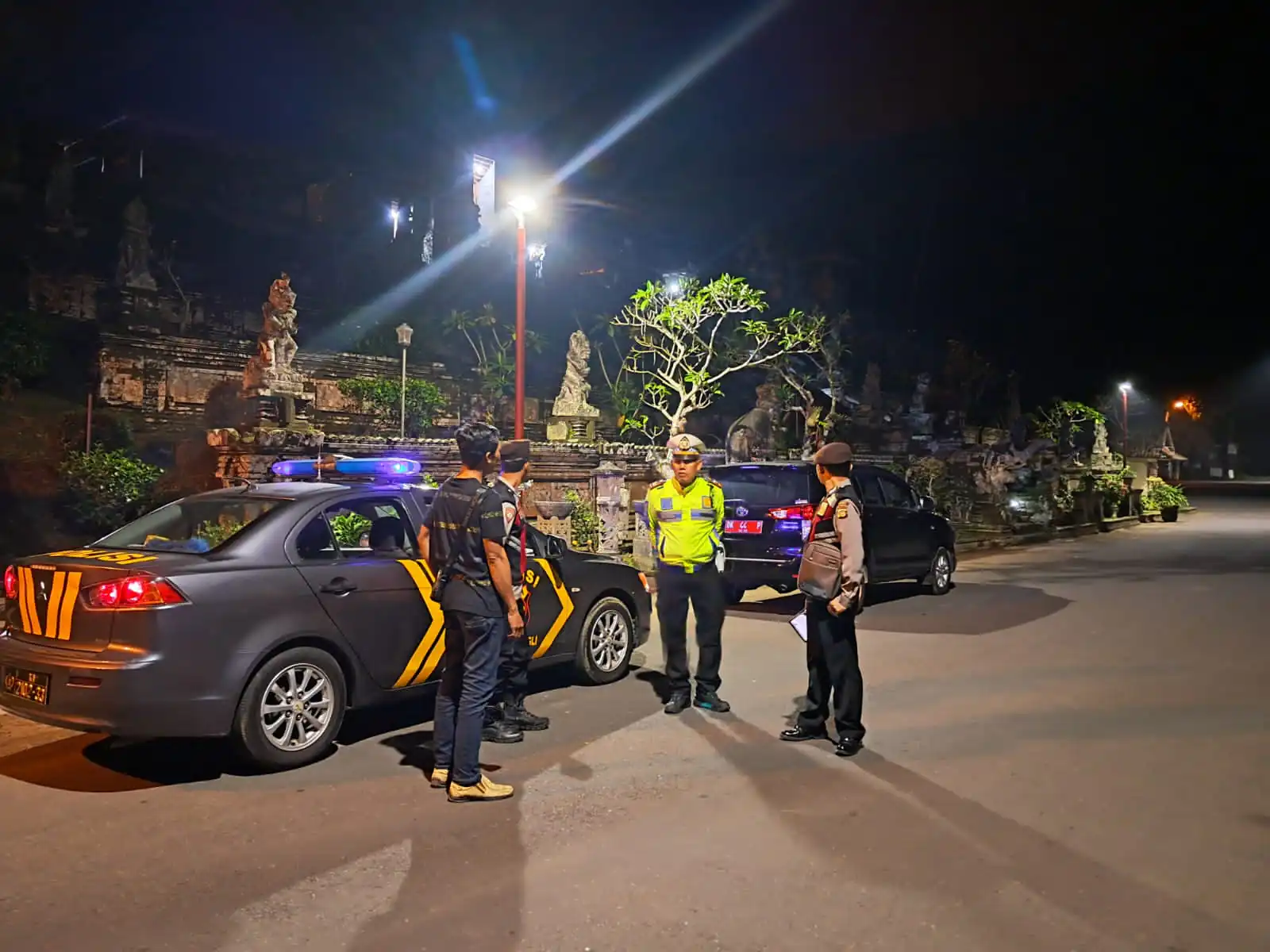 Polsek Bangli Intensifkan Kegiatan Blue Light Patrol Seputaran Kota