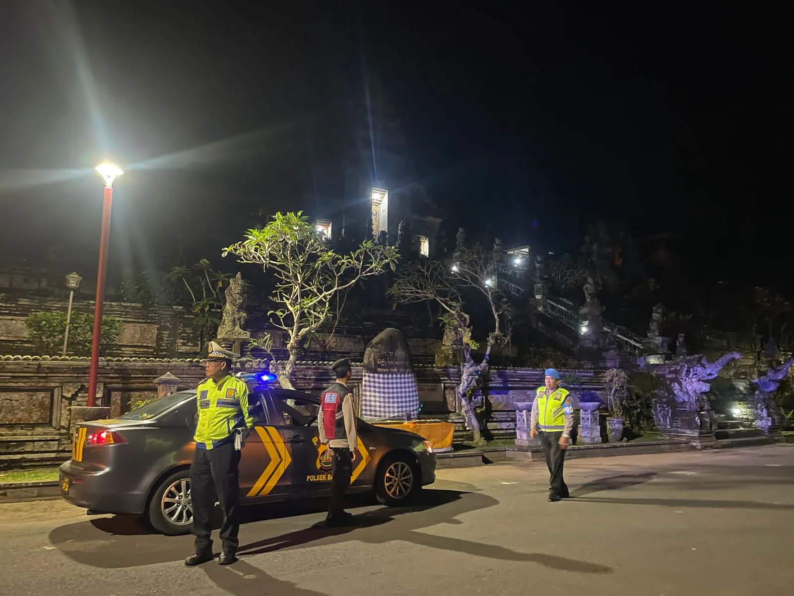 Polsek Bangli Intensifkan Kegiatan Blue Light Patrol Seputaran Kota