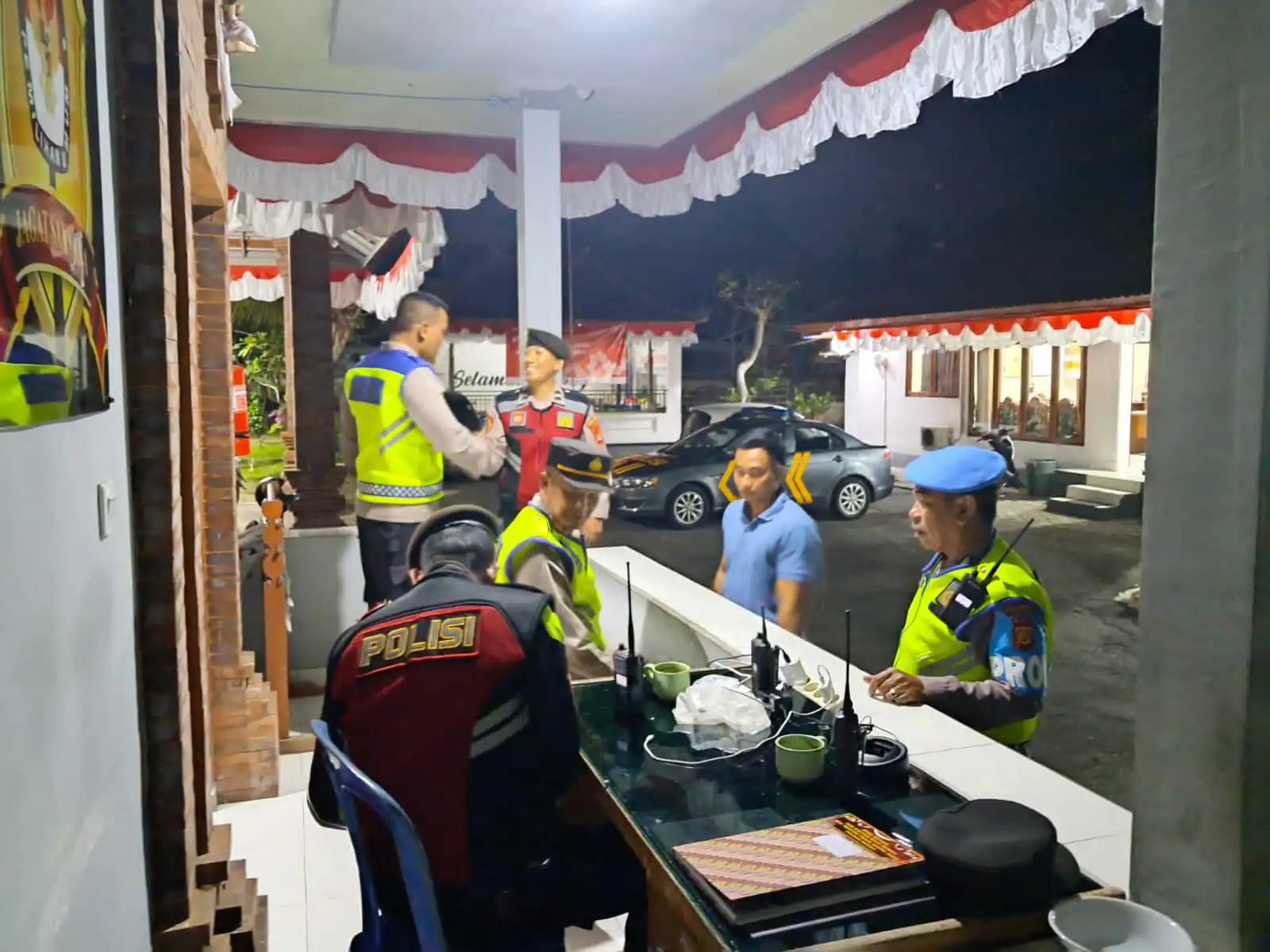 Polsek Bangli Intensifkan Kegiatan Blue Light Patrol Seputaran Kota
