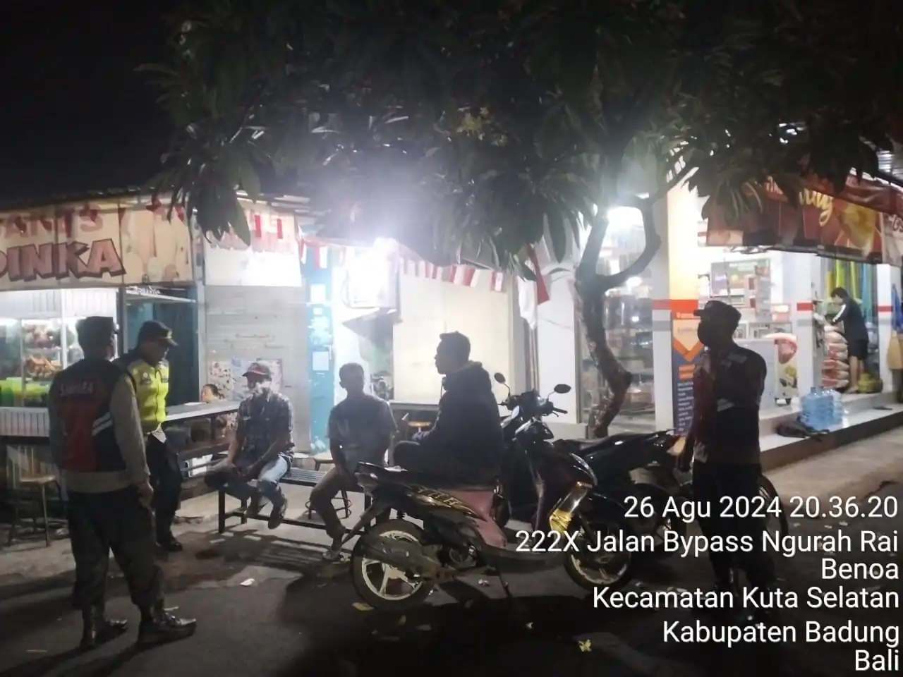 Polsek Kuta Selatan Gelar Blue Light Patrol, Pastikan Situasi Aman dan Kondusif
