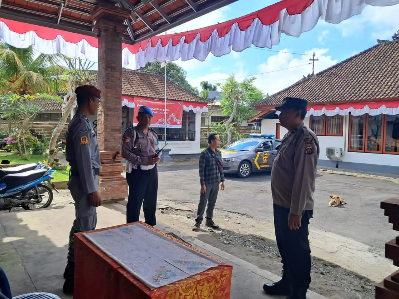 Tingaktakan KRYD Melalui Patroli Dialogis, Pawas Bersama Anggota Sambangi Kantor KPUD Bangli