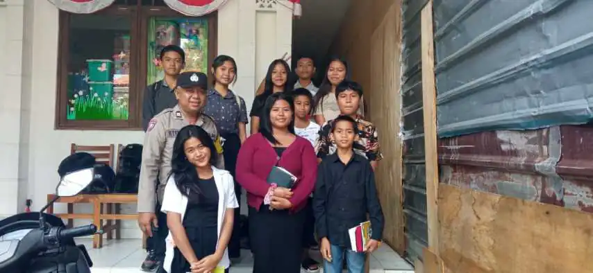 Jaga Situasi Tetap Kondusif, Personil Polsek Dan Polres Bangli Laksanakan pengamanan Kegiatan Ibadah Umat Nasrani
