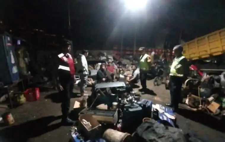Keamanan Wilayah Terjaga, Polsek Dentim Rutin Laksanakan Blue Light Patrol