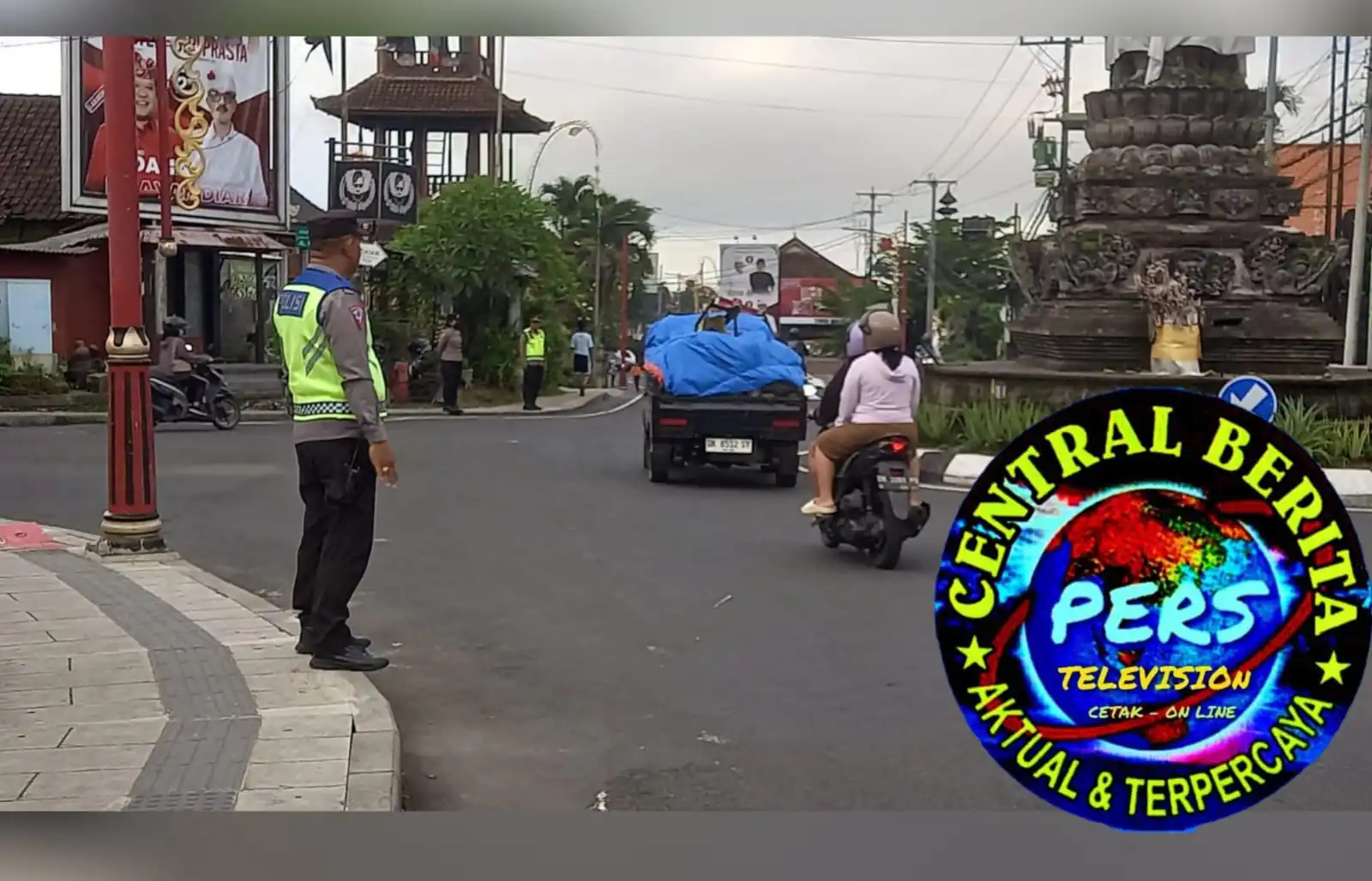 Antisipasi Kegiatan Masyarakat di Pagi Hari, Personil Polsek Bangli Laksanakan Pengaturan