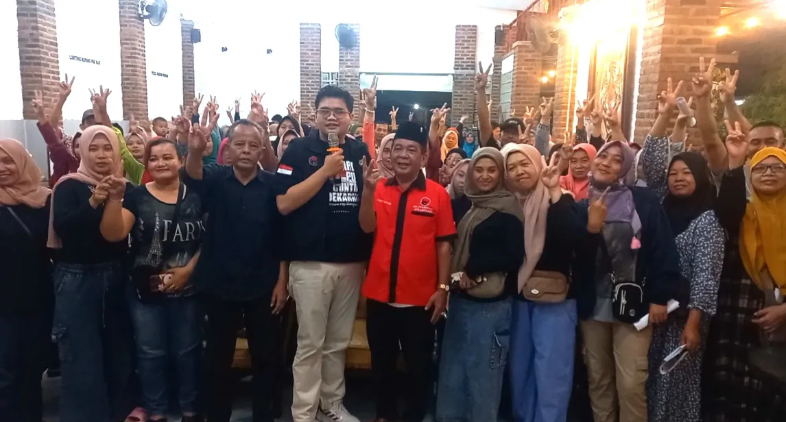 Disambut Antusias, Calon Wakil Bupati Urut No.2 Abah Edi Widodo.