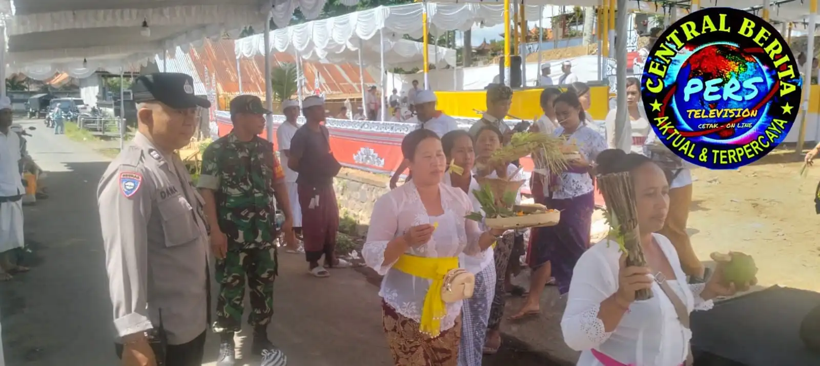 Sinergitas Bhabinkamtibmas Dengan Babinsa, Laksanakan Pengamanan Kegiatan Masyarakat