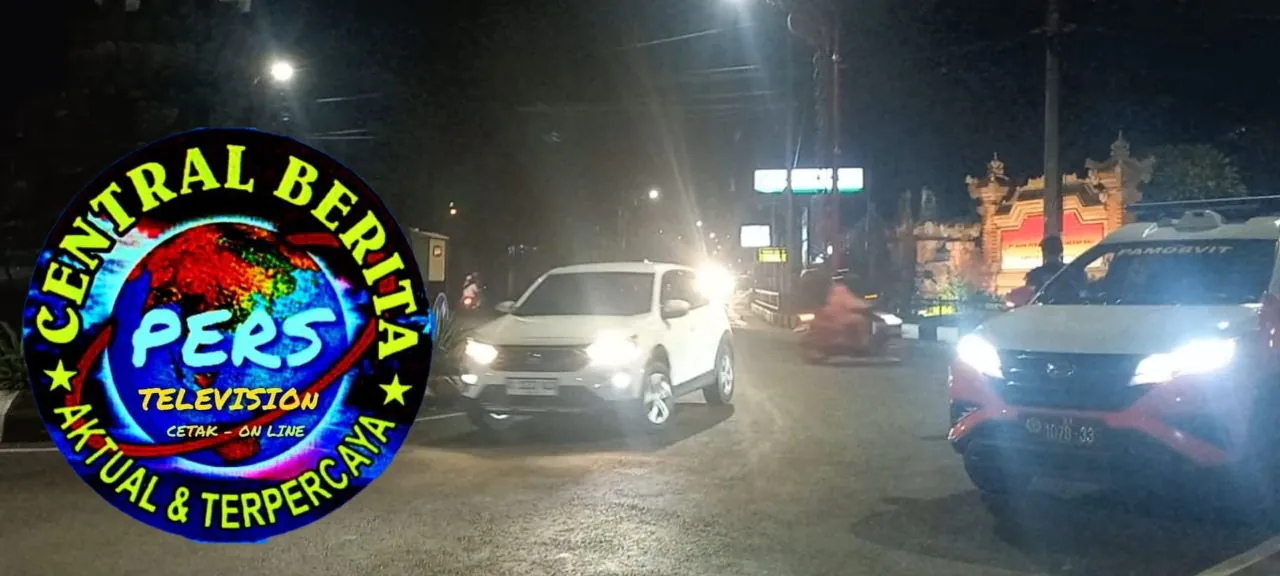 Sat Samapta Laksanakan Gatur dan Pergelaran Blue Light Randis R4 di Pusat Keramaian Malam Di Kota Bangli